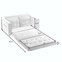 Canapé pliable 3 plis, canapé-lit futon convertible