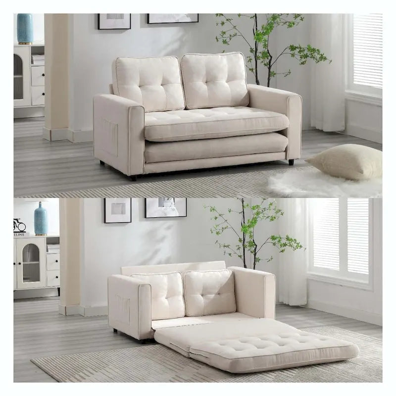 Canapé pliable 3 plis, canapé-lit futon convertible
