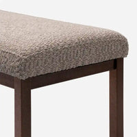 Banc design contemporain en tissu bouclé