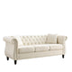 Canapé Chesterfield gris Salon