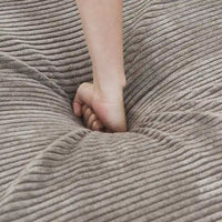 Grand ensemble de canapé sectionnel modulable en tissu velours côtelé pour salon
