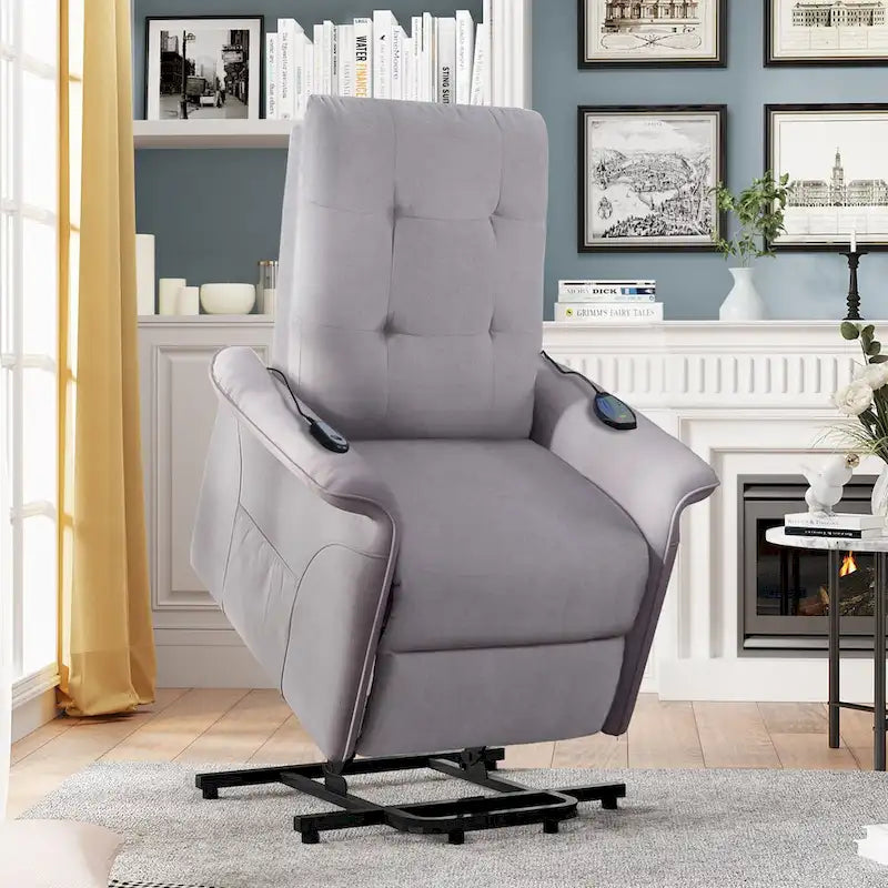 Fauteuil releveur électrique pour personnes âgées avec fonction massage réglable, fauteuil inclinable