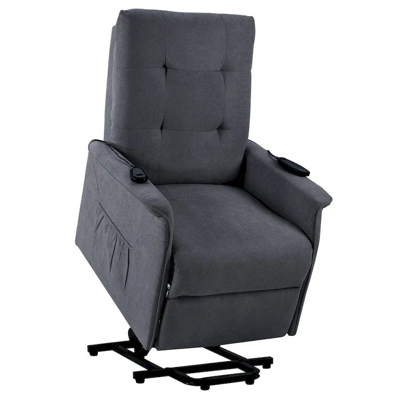Fauteuil releveur électrique pour personnes âgées avec fonction massage réglable, fauteuil inclinable