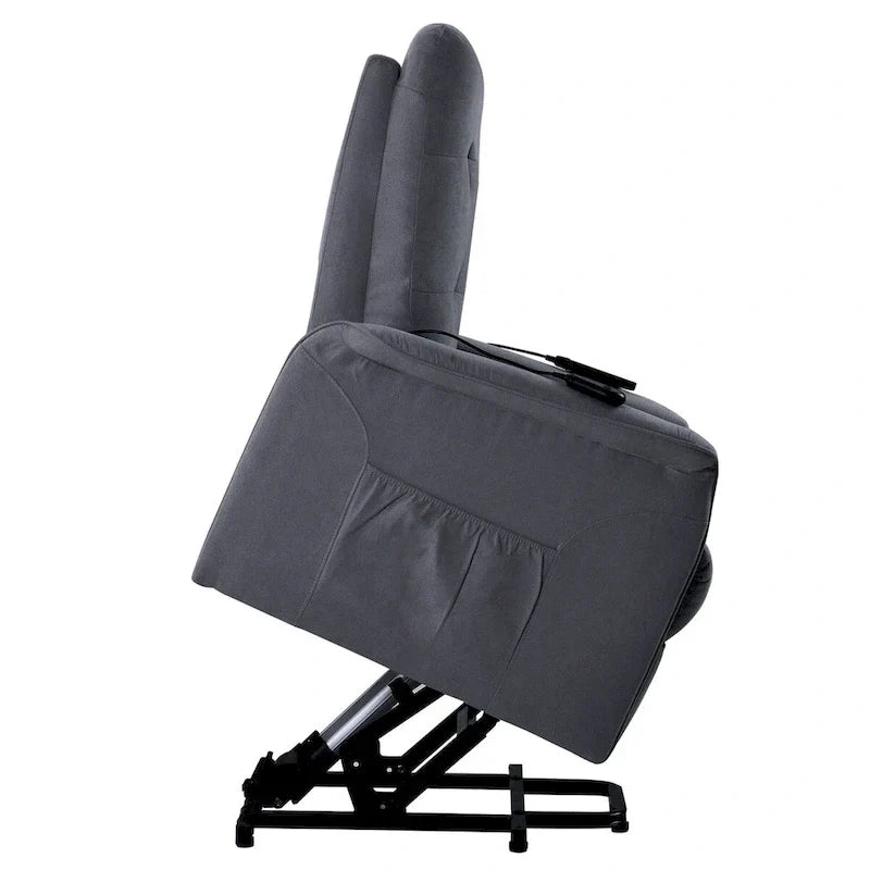 Fauteuil releveur électrique pour personnes âgées avec fonction massage réglable, fauteuil inclinable