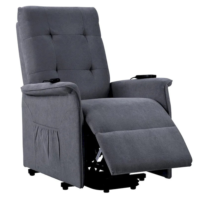 Fauteuil releveur électrique pour personnes âgées avec fonction massage réglable, fauteuil inclinable