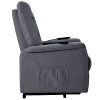 Fauteuil releveur électrique pour personnes âgées avec fonction massage réglable, fauteuil inclinable