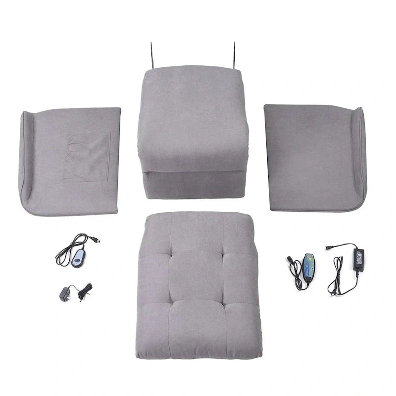 Fauteuil releveur électrique pour personnes âgées avec fonction massage réglable, fauteuil inclinable