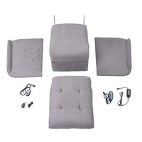 Fauteuil releveur électrique pour personnes âgées avec fonction massage réglable, fauteuil inclinable
