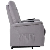 Fauteuil releveur électrique pour personnes âgées avec fonction massage réglable, fauteuil inclinable