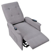Fauteuil releveur électrique pour personnes âgées avec fonction massage réglable, fauteuil inclinable