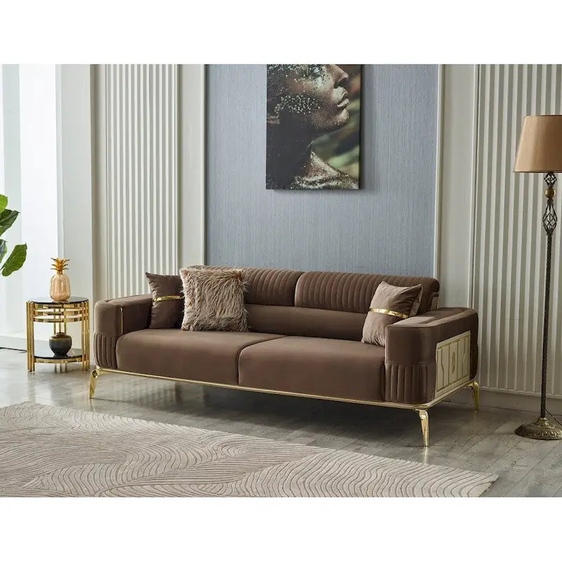 Ensemble de salon Araceli 2 pièces, un canapé et un fauteuil
