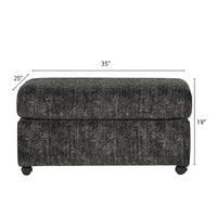 Pouf de salon Nason de Roundhill Furniture, coloris parchemin