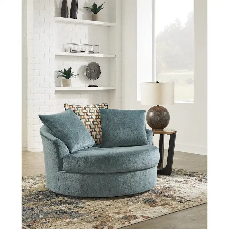 Signature Design by Ashley Fauteuil d'appoint pivotant surdimensionné Laylabrook – 56 L x 55 P x 35 H