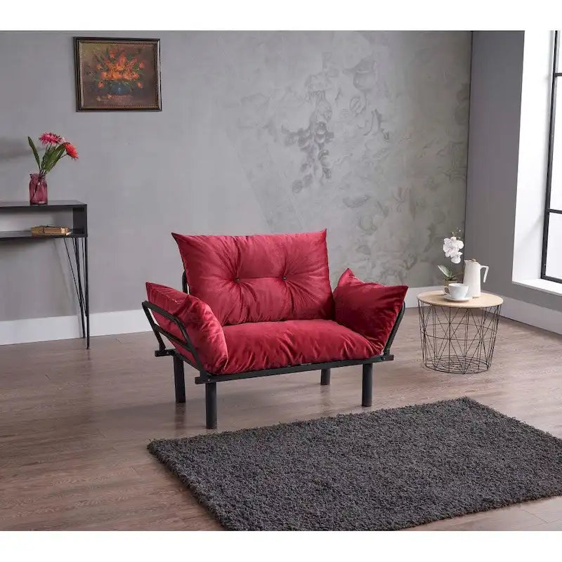 Causeuse futon Sona, cadre pliable