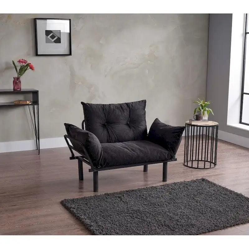 Causeuse futon Sona, cadre pliable