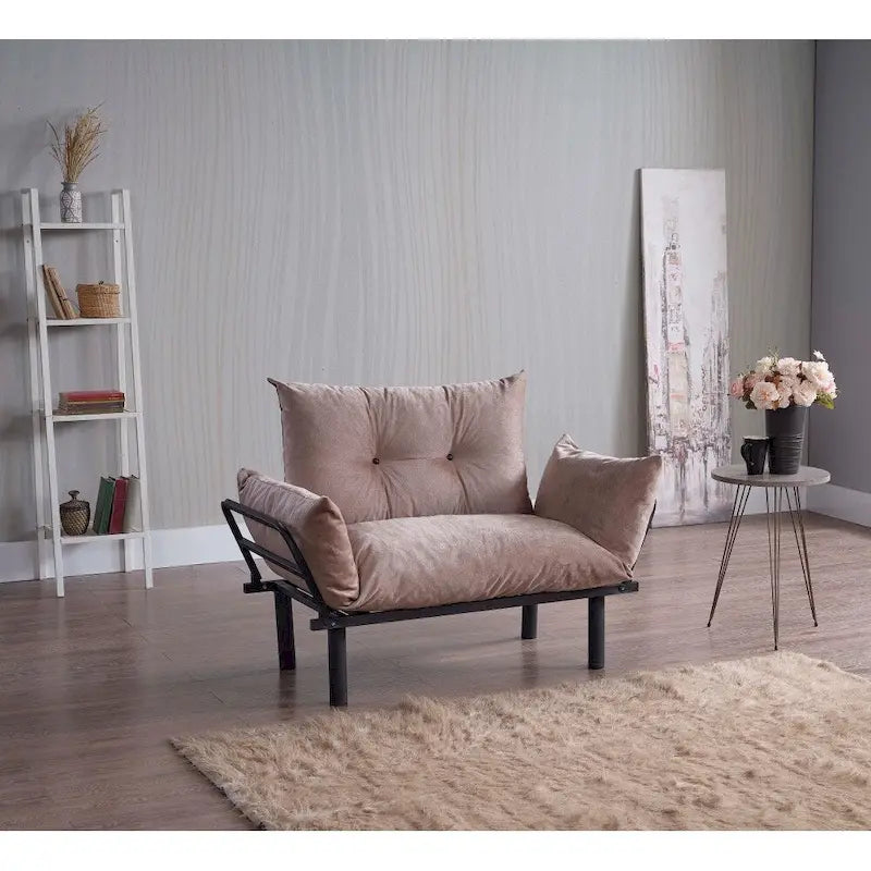 Causeuse futon Sona, cadre pliable