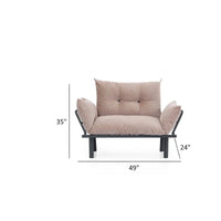 Causeuse futon Sona, cadre pliable