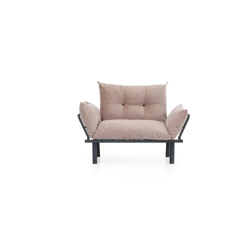 Causeuse futon Sona, cadre pliable