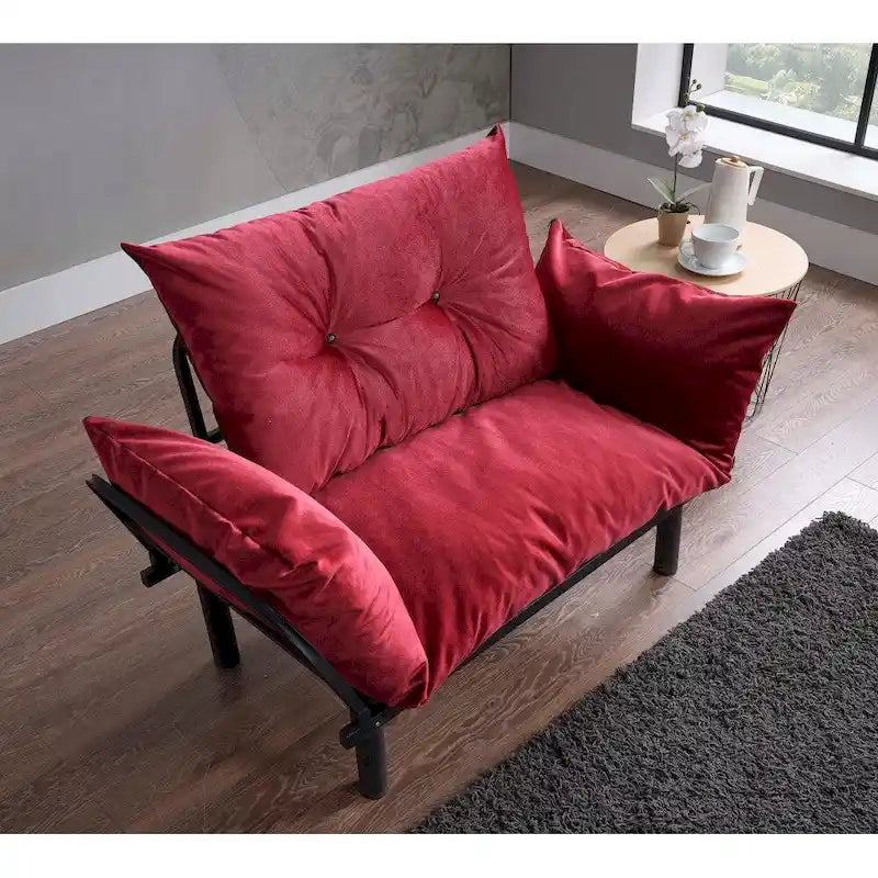 Causeuse futon Sona, cadre pliable