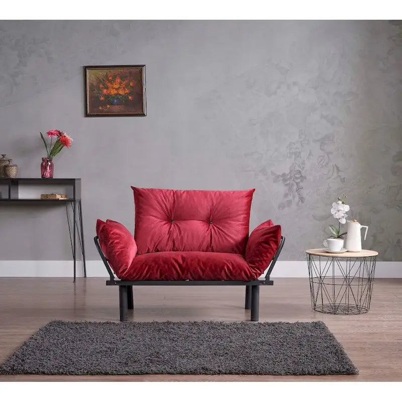 Causeuse futon Sona, cadre pliable