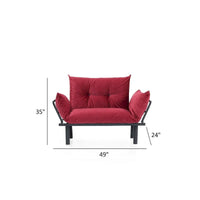 Causeuse futon Sona, cadre pliable