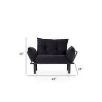 Causeuse futon Sona, cadre pliable