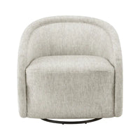 Fauteuil d'appoint pivotant en tissu Margareth