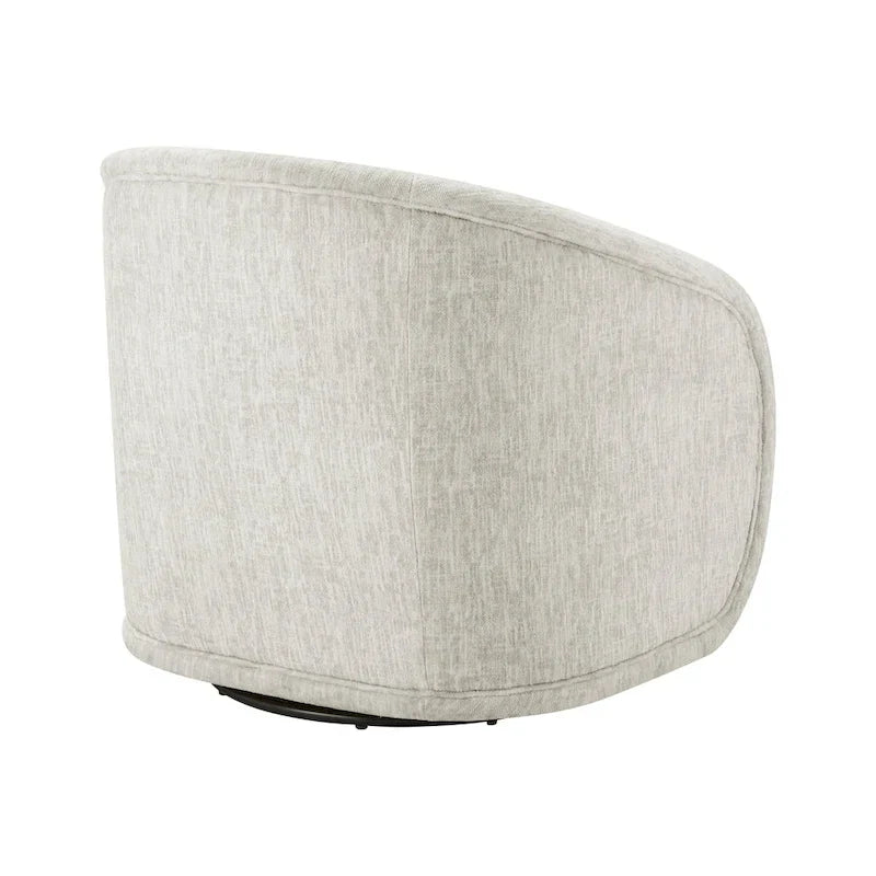 Fauteuil d'appoint pivotant en tissu Margareth