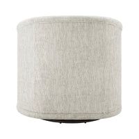 Fauteuil d'appoint pivotant en tissu Margareth