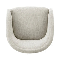 Fauteuil d'appoint pivotant en tissu Margareth