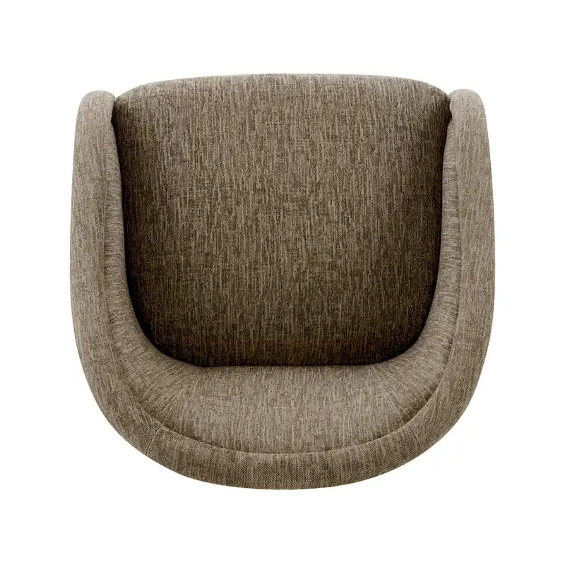 Fauteuil d'appoint pivotant en tissu Margareth