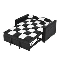Causeuse-canapé moderne en velours avec lit escamotable, convertible 3 en 1 pour salon canapé-lit