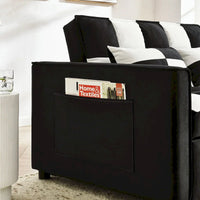Causeuse-canapé moderne en velours avec lit escamotable, convertible 3 en 1 pour salon canapé-lit
