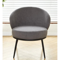 Fauteuil d'appoint de salon en velours, style milieu de siècle