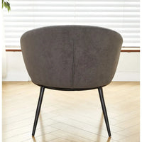 Fauteuil d'appoint de salon en velours, style milieu de siècle