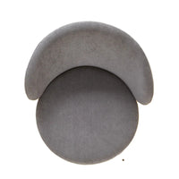 Fauteuil d'appoint de salon en velours, style milieu de siècle