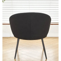 Fauteuil d'appoint de salon en velours, style milieu de siècle