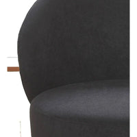 Fauteuil d'appoint de salon en velours, style milieu de siècle