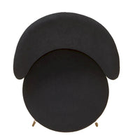 Fauteuil d'appoint de salon en velours, style milieu de siècle