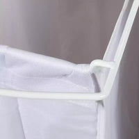 Centre de lessive à 3 sacs, Tablettes en stratifié lisse, Cadre en acier robuste, Barre de suspension, Options de pieds à roulettes et fixes
