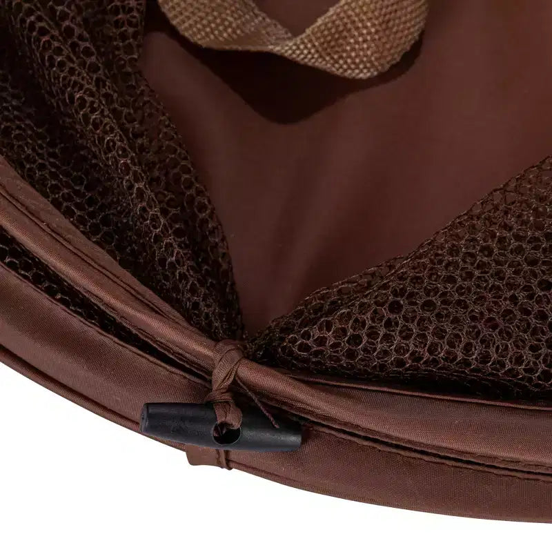 Panier à linge escamotable en maille, cadre en acier à ressort, doublure en maille pour circulation d'air, grande capacité, installation facile, rangement compact