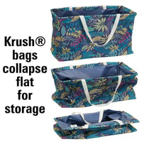 Sac fourre-tout utilitaire en toile avec poignées, sac cabas rectangulaire Krush, doublure en vinyle résistante à l'eau, grande capacité, durable et polyvalent