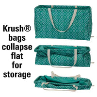 Sac fourre-tout utilitaire en toile avec poignées, sac cabas rectangulaire Krush, doublure en vinyle résistante à l'eau, grande capacité, durable et polyvalent