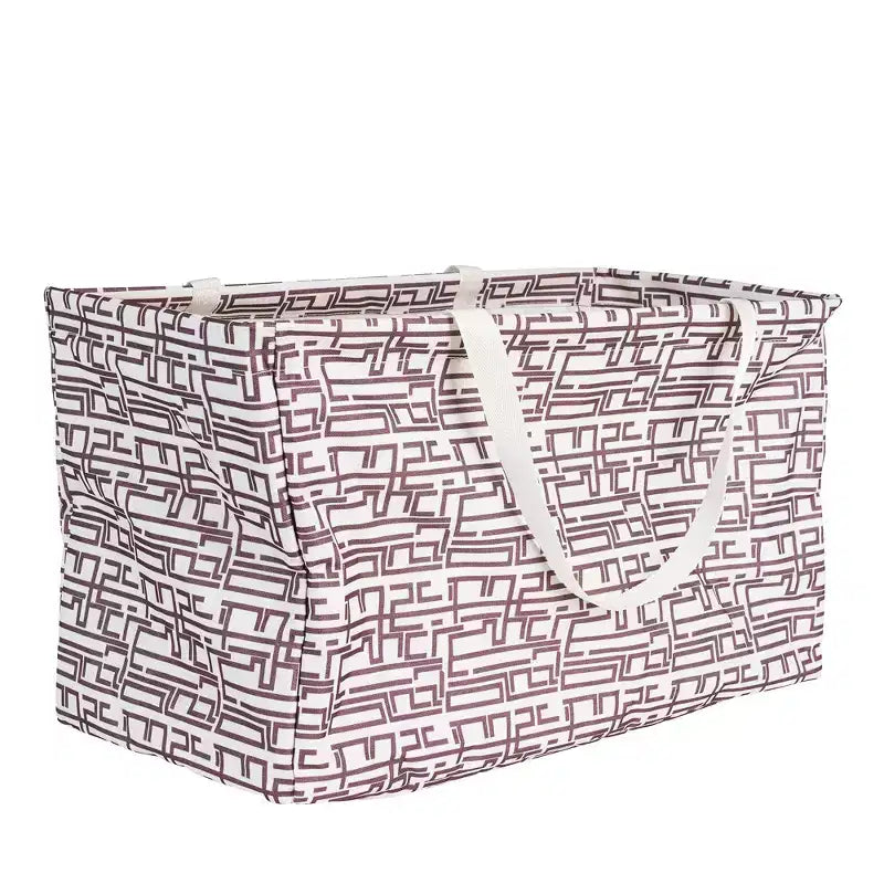 Sac fourre-tout utilitaire en toile avec poignées, sac cabas rectangulaire Krush, doublure en vinyle résistante à l'eau, grande capacité, durable et polyvalent