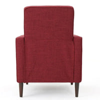 Fauteuil inclinable moderne mid-century en tissu avec pieds en bouleau par Christopher Knight Home