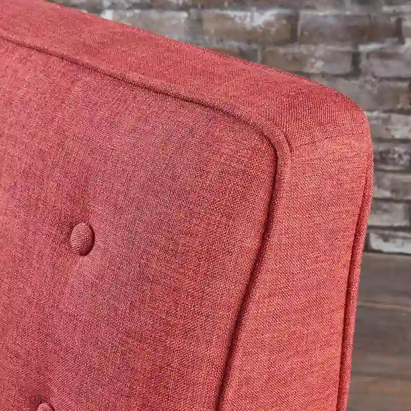 Fauteuil inclinable moderne mid-century en tissu avec pieds en bouleau par Christopher Knight Home