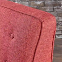 Fauteuil inclinable moderne mid-century en tissu avec pieds en bouleau par Christopher Knight Home