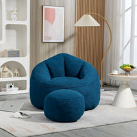 Fauteuil poire lit avec repose-pieds