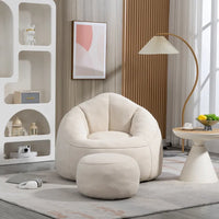 Fauteuil poire lit avec repose-pieds