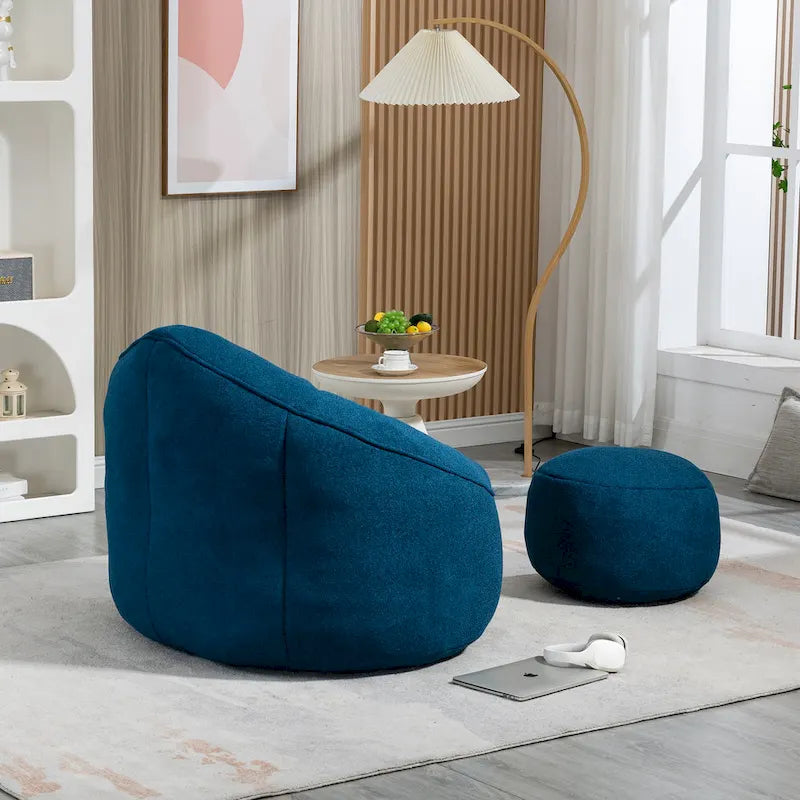 Fauteuil poire lit avec repose-pieds